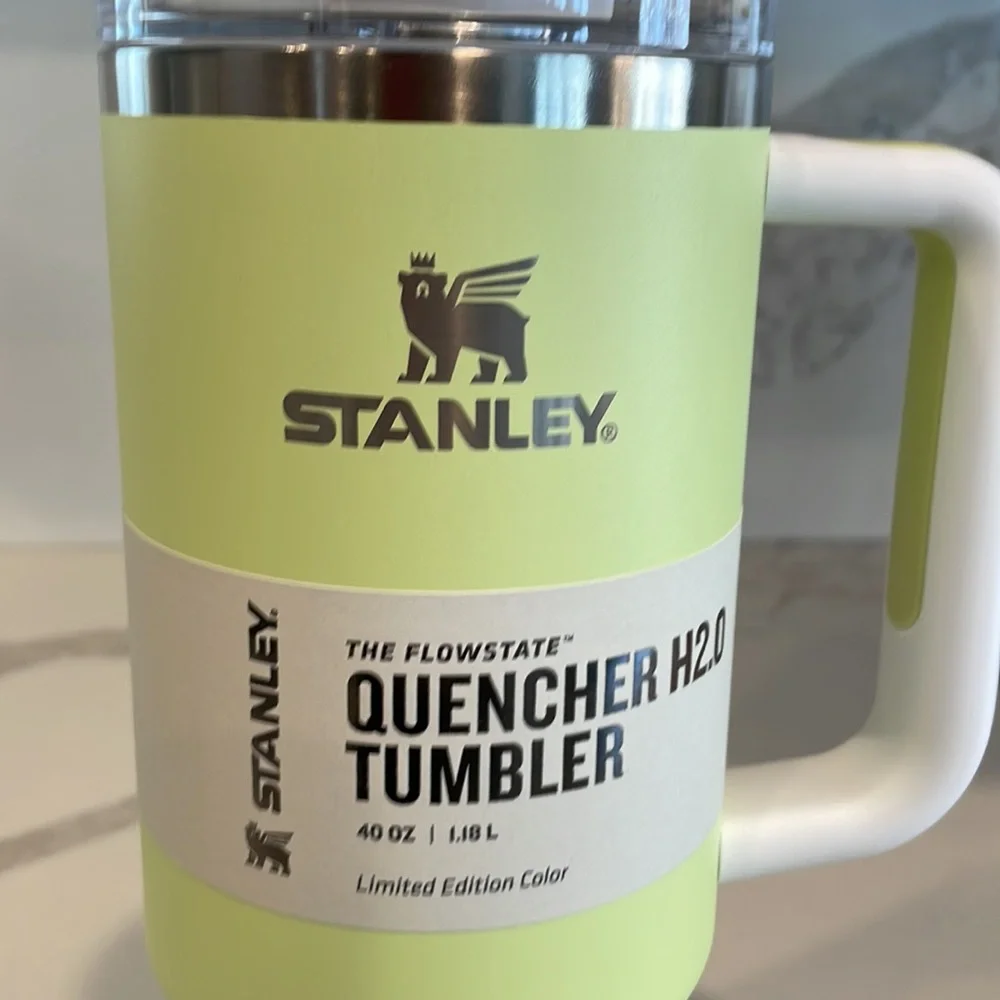 Stanley - Target CITRON COLORBLOCK - 40 oz. Flowstate Quencher H2.0 Tumbler NWT!